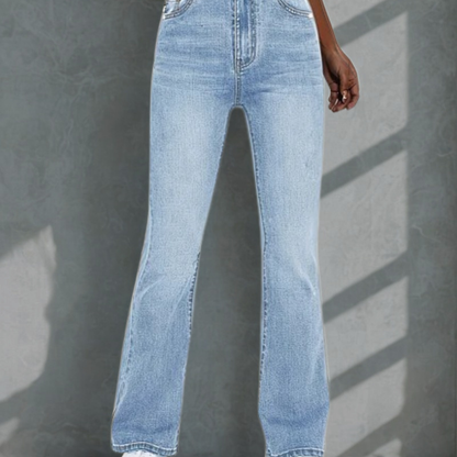 Nieuwe Hoge Taille Elastische Casual Broek Losse Street Campus All-Match. Jeans Retro Stijl Dames Lange Broek